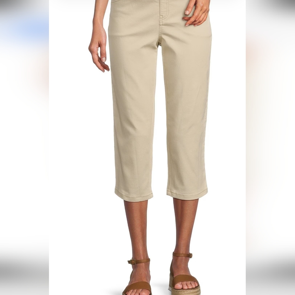 "Practical Basic" Counterparts Sand Beige Capris